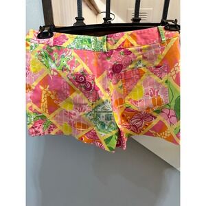 lilly pulitzer flower shorts 6‎